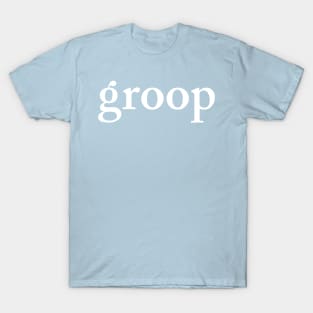 groop3: the biggening white logo T-Shirt